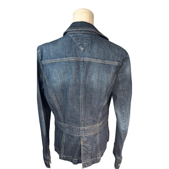2/$30 NWOT Tommy Hilfiger Size M Womens Denim Jacket Cotton Blend - Picture 3 of 14